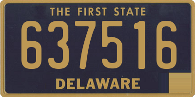 DE license plate 637516