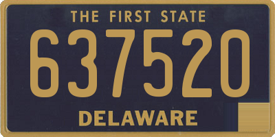 DE license plate 637520