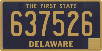 DE license plate 637526