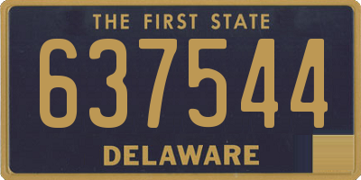 DE license plate 637544