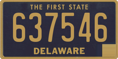 DE license plate 637546