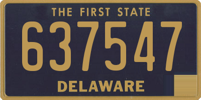DE license plate 637547