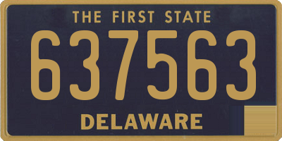 DE license plate 637563