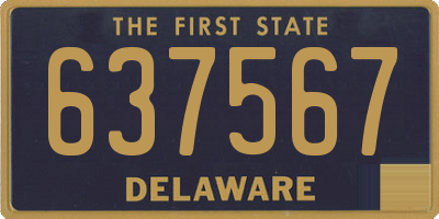 DE license plate 637567