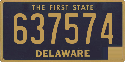 DE license plate 637574