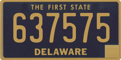 DE license plate 637575