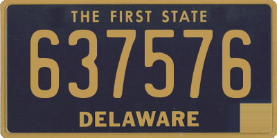 DE license plate 637576