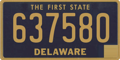 DE license plate 637580