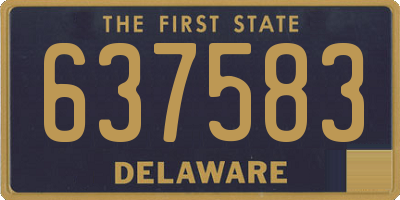 DE license plate 637583