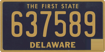 DE license plate 637589