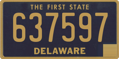 DE license plate 637597