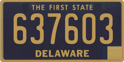 DE license plate 637603