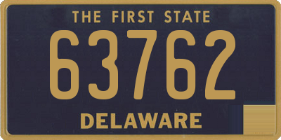 DE license plate 63762