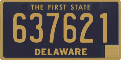 DE license plate 637621