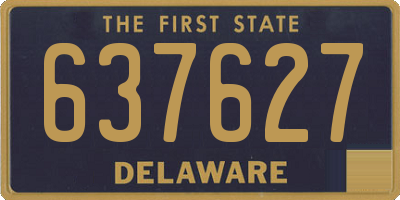 DE license plate 637627