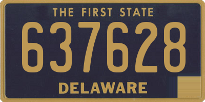 DE license plate 637628