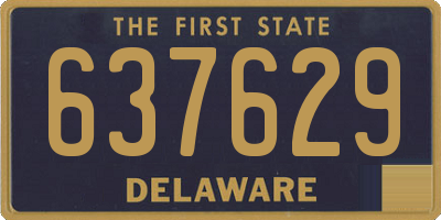 DE license plate 637629