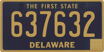 DE license plate 637632