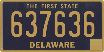 DE license plate 637636