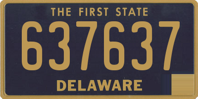 DE license plate 637637