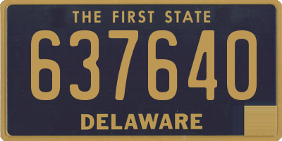 DE license plate 637640