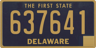 DE license plate 637641