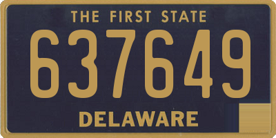 DE license plate 637649