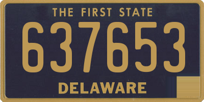 DE license plate 637653