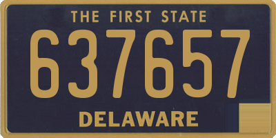 DE license plate 637657