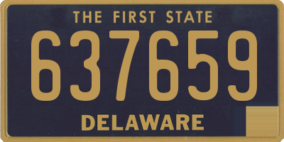 DE license plate 637659