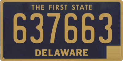 DE license plate 637663