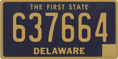 DE license plate 637664