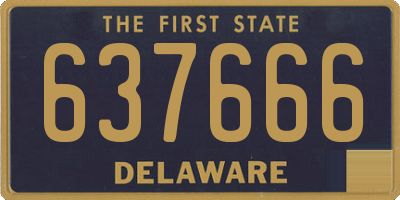 DE license plate 637666