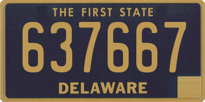 DE license plate 637667