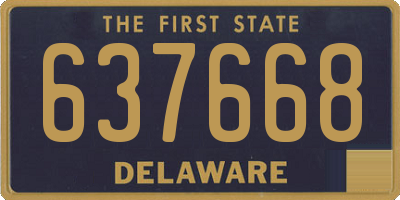DE license plate 637668