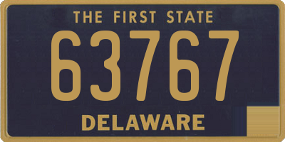 DE license plate 63767