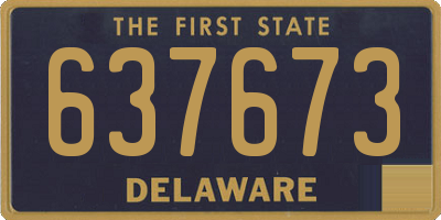 DE license plate 637673