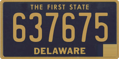 DE license plate 637675