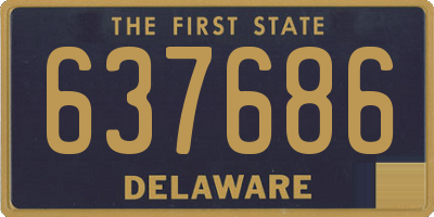 DE license plate 637686