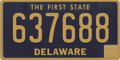 DE license plate 637688