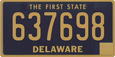 DE license plate 637698