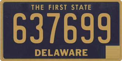 DE license plate 637699