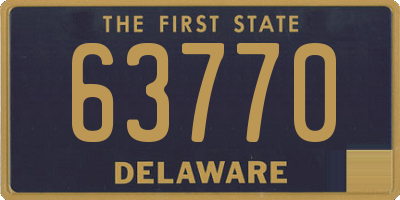 DE license plate 63770