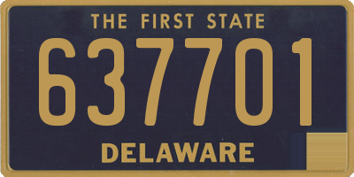 DE license plate 637701