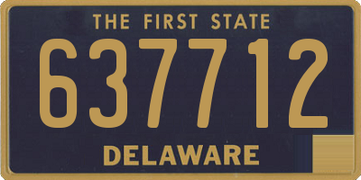 DE license plate 637712