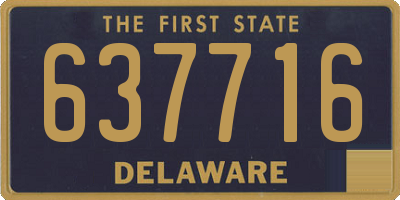 DE license plate 637716