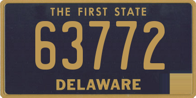 DE license plate 63772