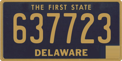 DE license plate 637723