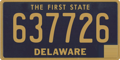 DE license plate 637726