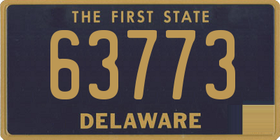 DE license plate 63773
